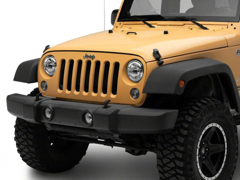 Raxiom 97-18 Jeep Wrangler TJ & JK Axial 7-In LED Headlights w/ DRL- Chrome Housing (Clear Lens) - J155569