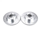 Power Stop 89-95 BMW 525i Front Evolution Drilled & Slotted Rotors - Pair - EBR288XPR