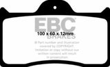EBC Brakes Yellowstuff Performance Brake Pads - DP4038R