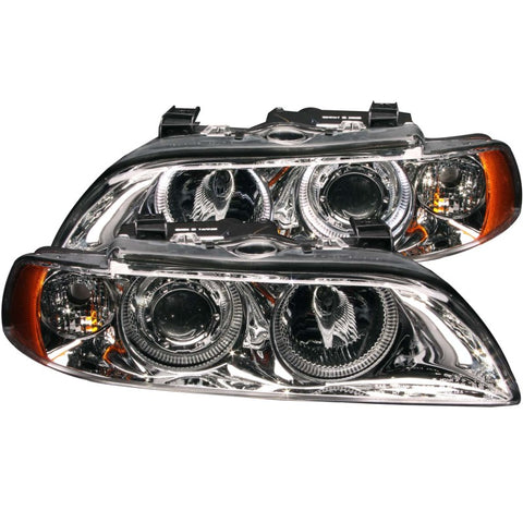 ANZO 1997-2001 BMW 5 Series Projector Headlights w/ Halo Chrome - 121018