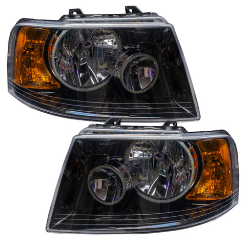 Oracle 03-06 Ford Expedition SMD HL - Black - ColorSHIFT w/ Simple Controller - 7154-504