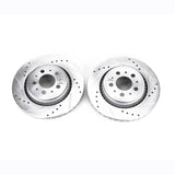 Power Stop 03-14 Volvo XC90 Rear Evolution Drilled & Slotted Rotors - Pair - EBR1077XPR