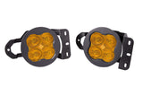 Diode Dynamics SS3 LED Pod Max Type MS Kit - Yellow SAE Fog - DD6707