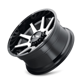 ION Type 143 17x9 / 6x139.7 BP / -12mm Offset / 106mm Hub Black/Machined Wheel - 143-7983BM