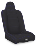 PRP Daily Driver High Back Suspension Seat- Black/Purple Vinyl - A140110-201-M