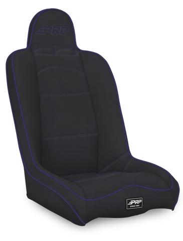 PRP Daily Driver High Back Suspension Seat- Black/Purple Vinyl - A140110-201-M