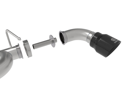 aFe Takeda Exhaust Cat-Back 19-20 Hyundai Veloster N 304SS Black Dual Tips Exhaust - 49-37010-B