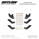 Westin 05-19 Toyota Tacoma Double Cab Outlaw Nerf Step Bars - 58-52775