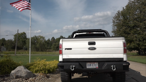 Fishbone Offroad 09-14 Ford F150 Rear Bumper - Black - FB22356