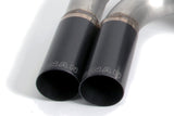 Dinan 12-16 BMW 328i/428i (F30/F31/F32/F33) Free Flow Axleback Exhaust System - Black Tips - D660-0046-BLK
