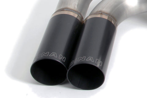 Dinan 12-16 BMW 328i/428i (F30/F31/F32/F33) Free Flow Axleback Exhaust System - Black Tips - D660-0046-BLK