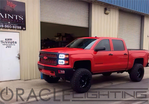 Oracle Chevrolet Silverado 14-15 Halo Kit Non-Projector Style - ColorSHIFT - 2271-330
