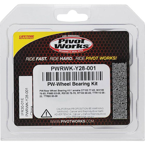 Pivot Works 83-06 Yamaha PW80 Rear Wheel Bearing Kit - PWRWK-Y28-001