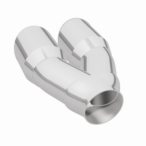 MagnaFlow Double Wall 3in Dual Round Polished Tip 2.25in Inlet - 35226