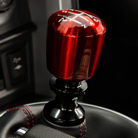 Raceseng Ashiko Shift Knob (Gate 1 Engraving) M10x1.25mm Adapter - Red Translucent - 08311RT-08011-081104