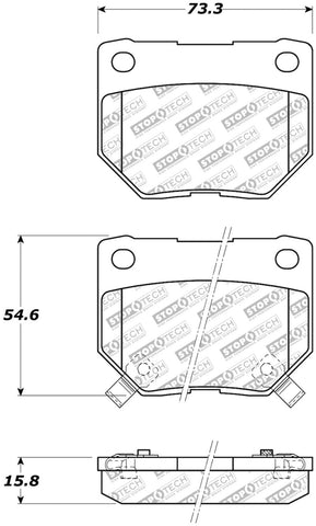 StopTech Street Select Brake Pads - Front/Rear - 305.04610