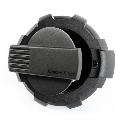 Rugged Ridge Elite Fuel Door Non-Lock Black 07-18 Jeep Wrangler JK - 11425.12