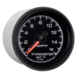 Autometer ES 52.4mm Pyrometer 0-1600 Degree F FSE Gauge - 5944