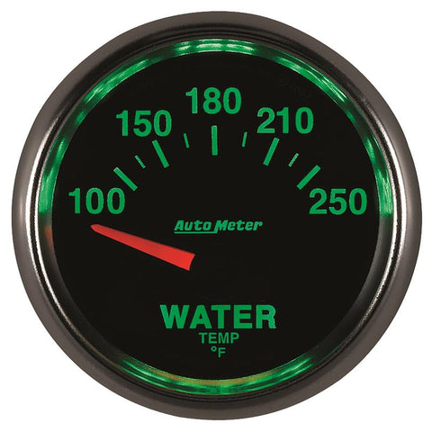 Autometer GS 52mm 100-250 Deg F Short Sweep Electronic Water Temperature Gauge - 3837