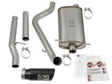 aFe MACHForce XP Exhausts Cat-Back Black Tip 09-17 GM Silverado 1500 4.3/5.3L RegCab SB/LB - 49-44072-B