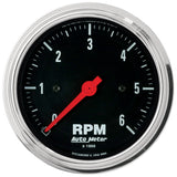 Autometer Traditional Chrome 3-3/8in 6K RPM In-Dash Mechanical Tachometer - 2495