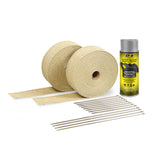 DEI Exhaust Wrap Kit - Tan Wrap & Aluminum HT Silicone Coating - 10112