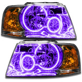 Oracle 03-06 Ford Expedition SMD HL - Chrome - ColorSHIFT w/ Simple Controller - 7153-504