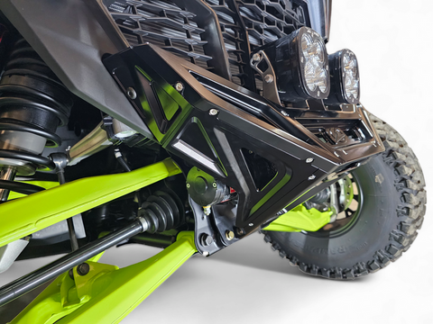 Elektric Offroad 2022-2025 Polaris Rzr Pro R/ Pro S/Turbo R Billet Front Winch Bumper Anodized Black - FWB610030