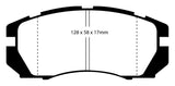 EBC 95-96 Subaru Impreza 2.2 Yellowstuff Front Brake Pads - DP4966R