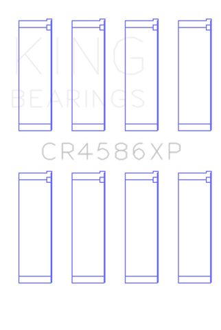 King Engine Bearings Mitsubishi 4B11T EVO X 2007+ (Size STD) Performance Rod Bearing Set - CR4586XP