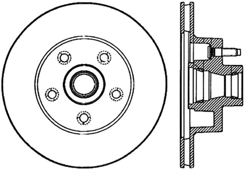 StopTech Slotted & Drilled Sport Brake Rotor - 127.61010L