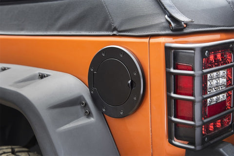 Rugged Ridge Non-Locking Gas Cap Door Black 07-18 Jeep Wrangler - 11425.05