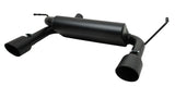 Gibson 07-11 Jeep Wrangler JK Rubicon 3.8L 2.5in Cat-Back Dual Split Exhaust - Black Elite (Ceramic) - 17303-B