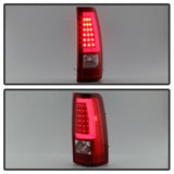 xTune Chevy Silverado 1500/2500/3500 99-02 / Version 3 Tail Lights Red Clear ALT-ON-CS99V3-LBLED-RC - 9038792