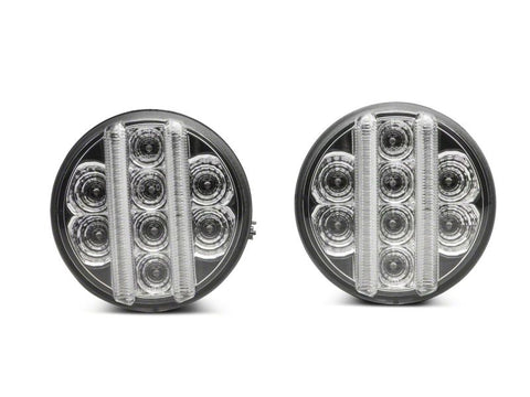 Raxiom 07-18 Jeep Wrangler JK Axial Series LED Front Turn Signals- Clear - J119944