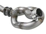 aFe POWER Twisted Steel Y-Pipe w/ Loop Relocation Pipe 12-18 Jeep Wrangler (JK) V6 3.6L - 48-46207-PK