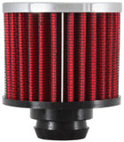 K&N Rubber Base Chrome Top Push-In Crankcase Vent Filter 3in OD x 2-1/2in H. - 62-1490