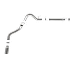 aFe 2021 Ford F-150 V6-3.0L (td) Large Bore 409 SS DPF-Back Exhaust System w/ Polished Tip - 49-43143-P