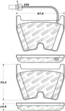 StopTech 14-18 Audi R8 w/ Iron Brakes Street Select Front Brake Pads - 305.10290