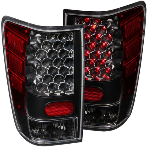 ANZO 2004-2015 Nissan Titan LED Taillights Black - 311039