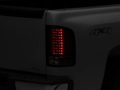 Raxiom 07-13 Chevrolet Silverado 1500 LED Tail Lights- Blk Housing (Clear Lens) - S112716