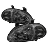 xTune Honda Del Sol 93-97 1Pc Crystal Headlights Smoke HD-ON-HDEL93-1P-SM - 5013439