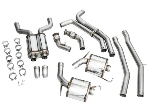 AWE Audi 2019-2023 C8 A6/A7 3.0T Touring Edition Cat-back Exhaust- Turn Downs - 3015-31003