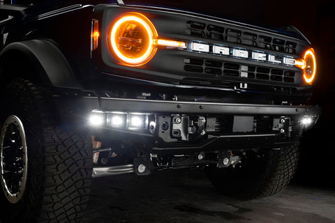 ORACLE Lighting 21-22 Ford Bronco Triple LED Fog Light Kit for Steel Bumper - White - 5890-001
