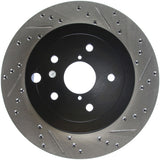 StopTech 08+ Subaru STI (Will Not Fit 05-07) Slotted & Drilled Sport Brake Rotor - 127.47030L