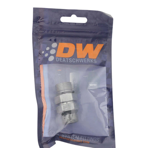 DeatschWerks 8AN ORB Male to 8AN ORB Male Swivel Adapter - Anodized DW Titanium - 6-02-0426