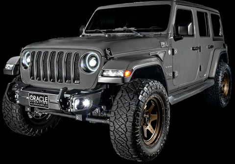 Oracle Jeep Wrangler JK/JL/JT High Performance W LED Fog Lights - Red - 5846-003