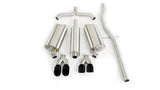 Corsa 98-03 Cadillac Seville 4.6L 2.5in Cat-Back Dual Rear w Twin 35in Black Pro-Series Tips - 14150BLK