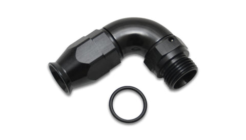 Vibrant -6AN To -8ORB 90 Degree Hose End Fitting For PTFE Hose - 29903
