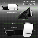 xTune Dodge Ram 1500 09-12 Power Heated Adjust Mirror Black Housing Right MIR-DRAM09S-PWH-R - 9935602